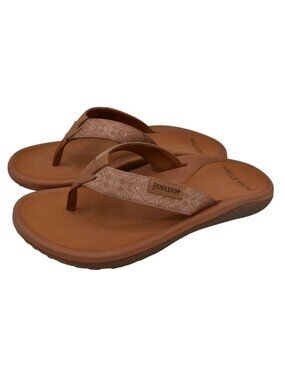 Pendleton Mens Size 9 Mono Corico Tan Brown Thong Flip Flops‎ Sandals Shoes